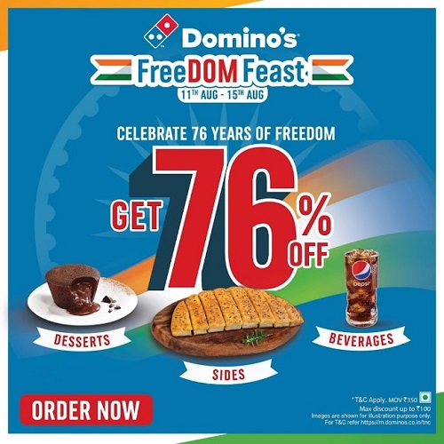 Domino's Makes Independence Day Extra Delightful; Launches FreeDOM Feast Offer