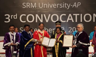 Hon'ble Governor of Telangana Felicitates Graduates at the 3rd Convocation Ceremony of SRM University-AP