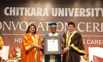 Chitkara University Honours J A Chowdary-Pioneer in Entrepreneurship with Honorary Doctorate