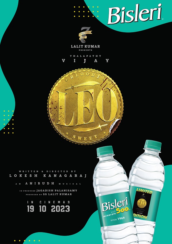 Bisleri Launches Limited Edition Bottles Featuring Thalapathy Vijay In 'Leo'