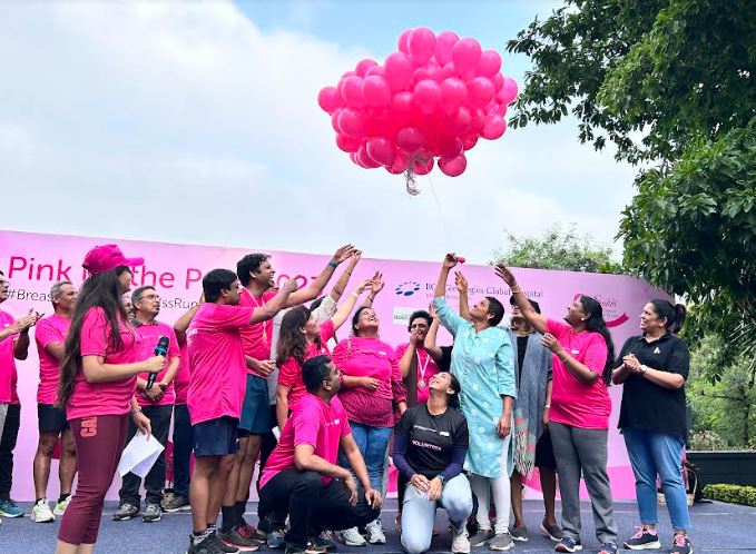 BGS Gleneagles Hospital's 'Pink Wave' Empowers Breast Cancer Awareness: 2000+ Join 'Pink Up the Pace' Run