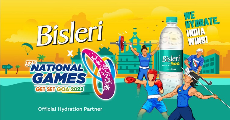 Bisleri Partners with the Biggest Sporting Event - 2023 National Games of India as the Official Hydration Partner