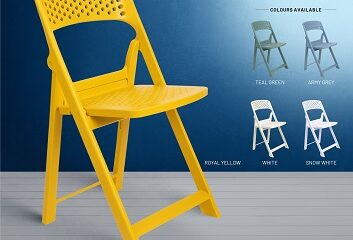 ITALICA Unveils India's First Fully Plastic Folding Chair - Phoenix Folding Chair