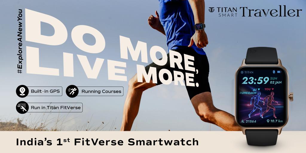 Introducing the All-new Titan Traveller: India's 1st FitVerse Smartwatch with Running Courses and Built-in GPS