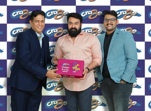 Mohanlal Joins Hands with Craze Biscuits to Take the Brand to Global Market