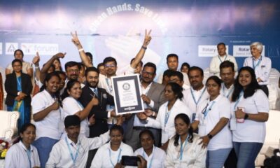 Gleneagles Hospitals Achieves GUINNESS WORLD RECORDS™ for Simultaneous Hand Sanitizing, Uniting 9,860 Strong Bengaluru Community Against Diseases