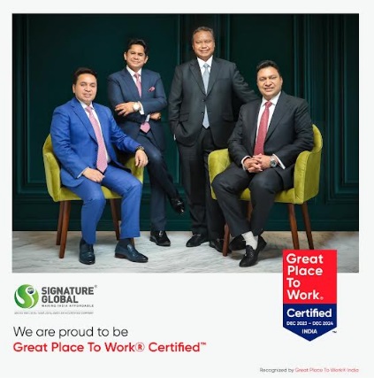 Signature Global is Now Great Place To Work Certified