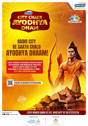 Indulge yourself in the Soulful Journey to Ayodhya with Radio City's "City Chale Ayodhya Dham" Campaign