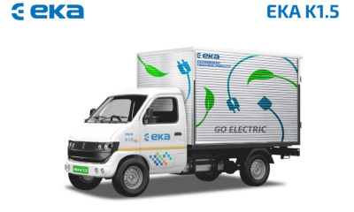 EKA Mobility unveils EKA K1.5, India’s first 1.5-tonne electric LCV rangety.