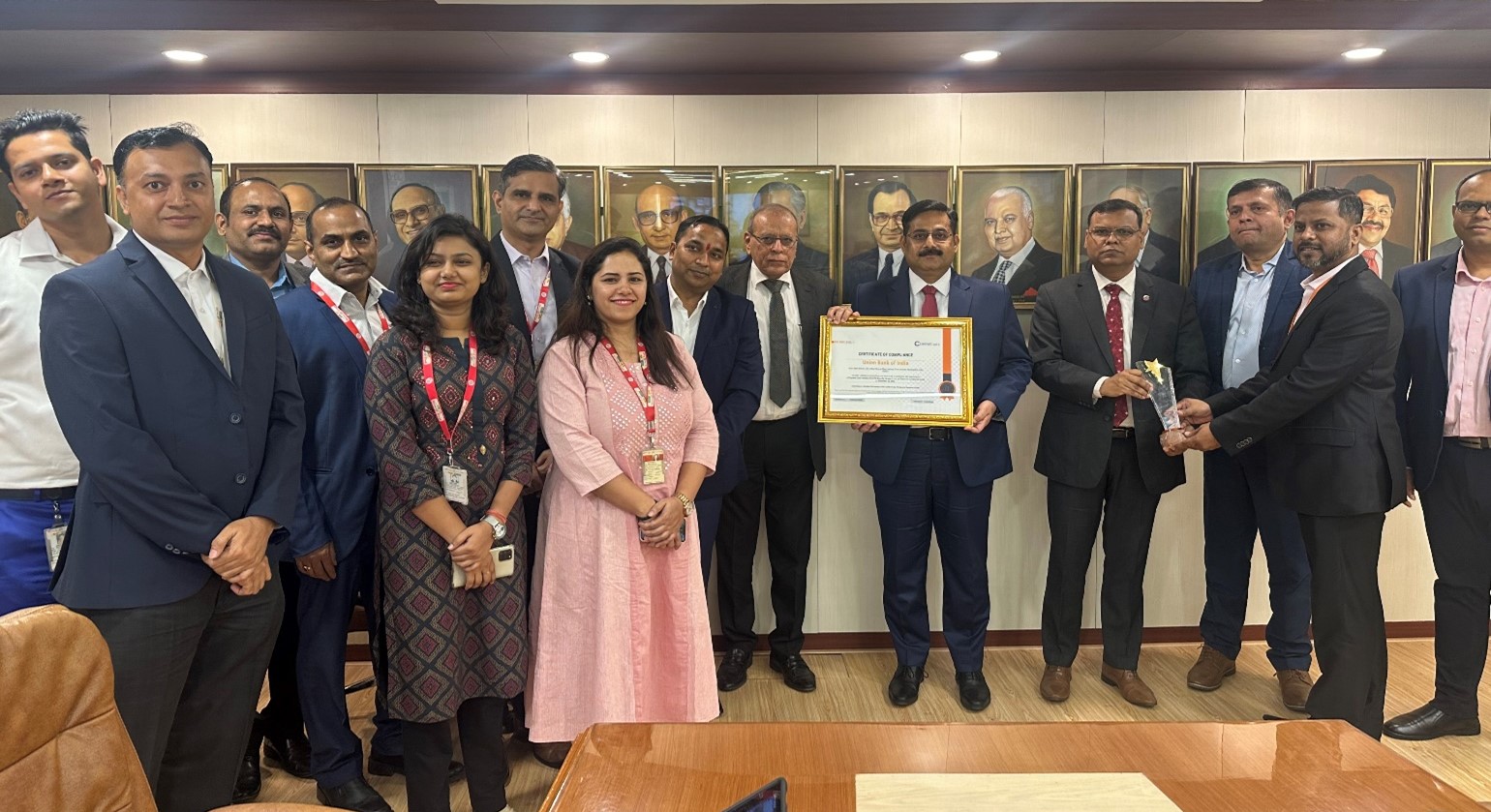 Union Bank of India – receives PCI PIN Certification