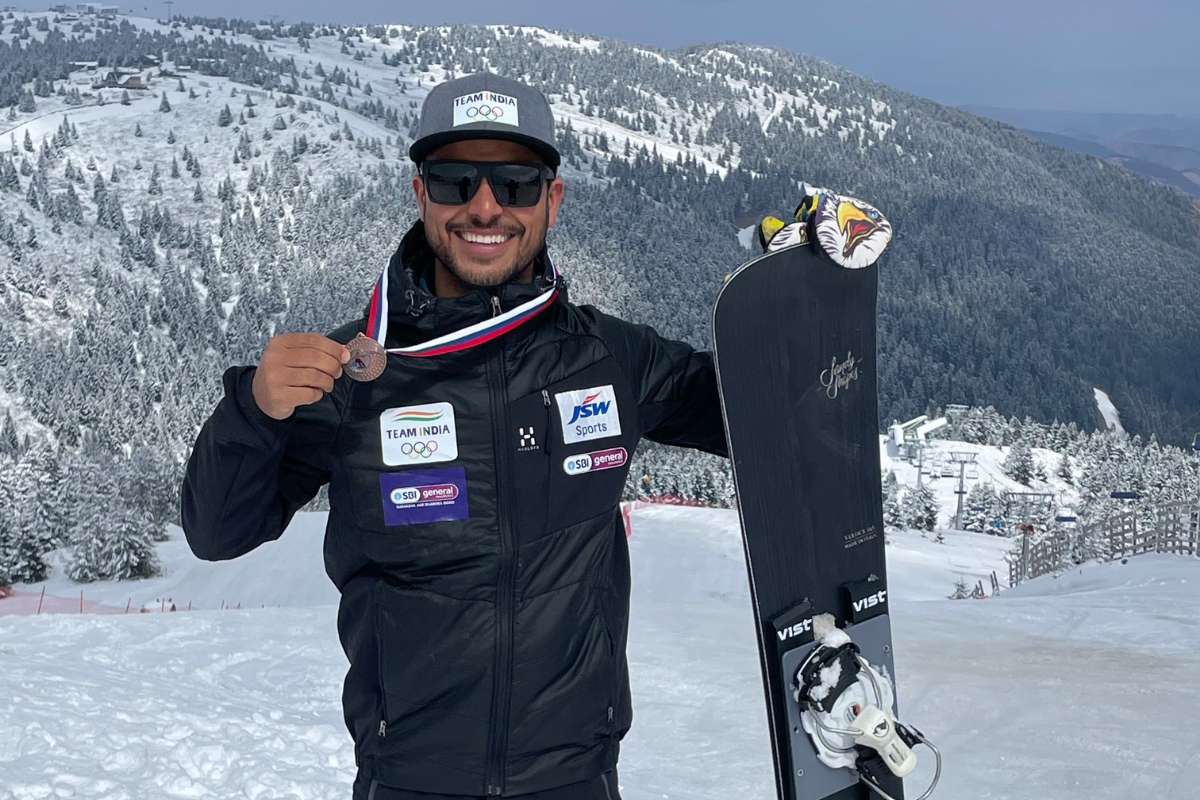 Alpine Snowboarding Indian Athlete Mehraj-ud-Din Khan Secures Bronze at FIS VIA Stars Cup 2024