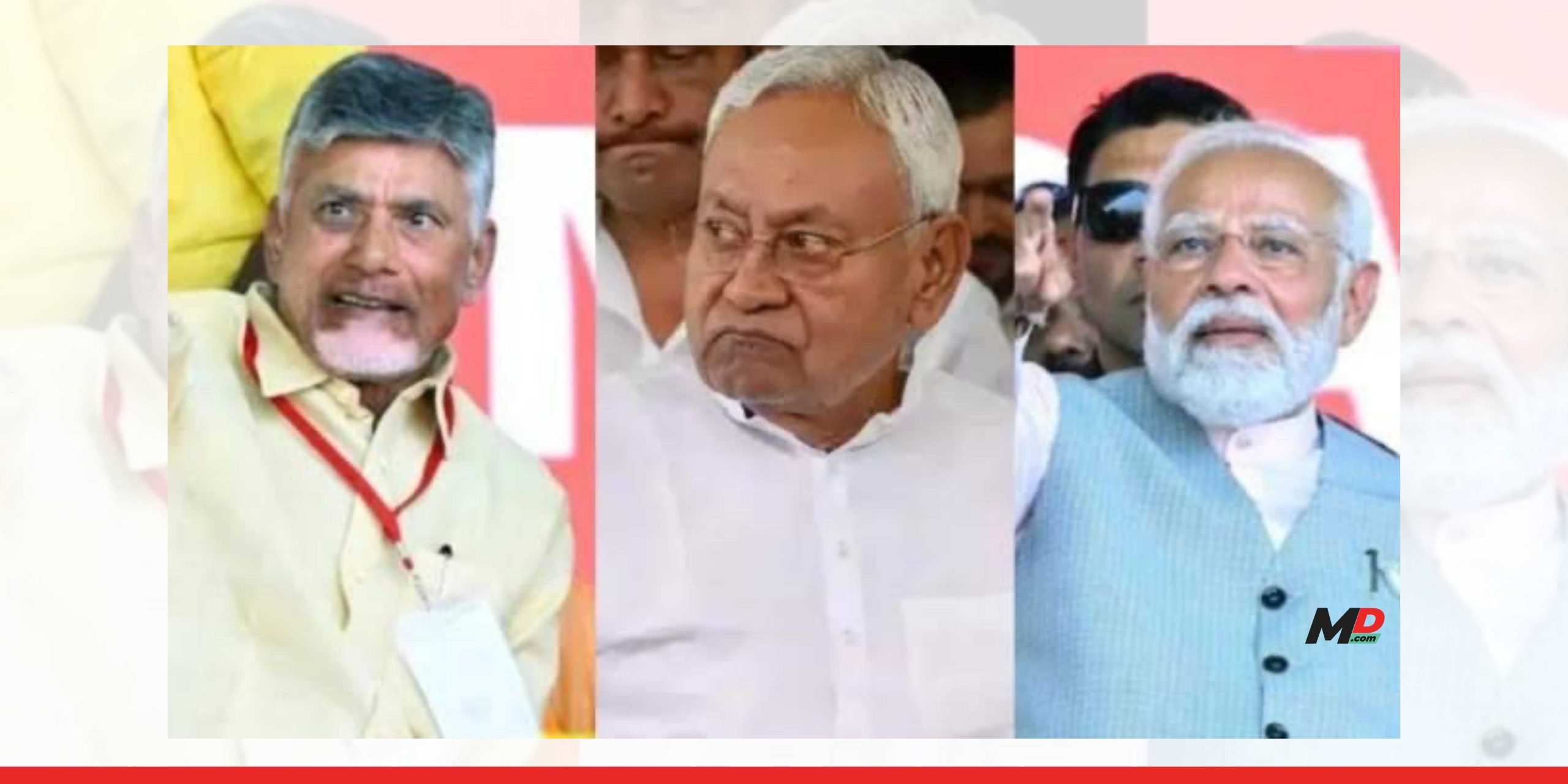 Lok Sabha results : Naidu and Nitish poised as king-makers, as BJP struggles to secure majority