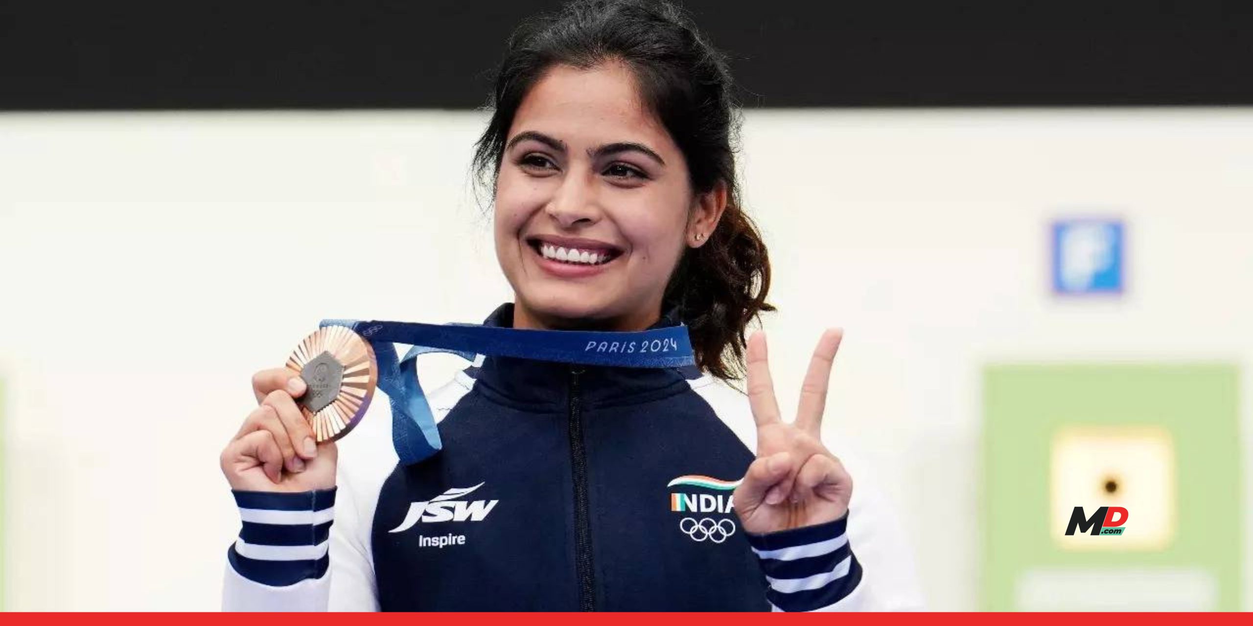 Manu Bhaker's wins historic Bronze medal at Olympics 