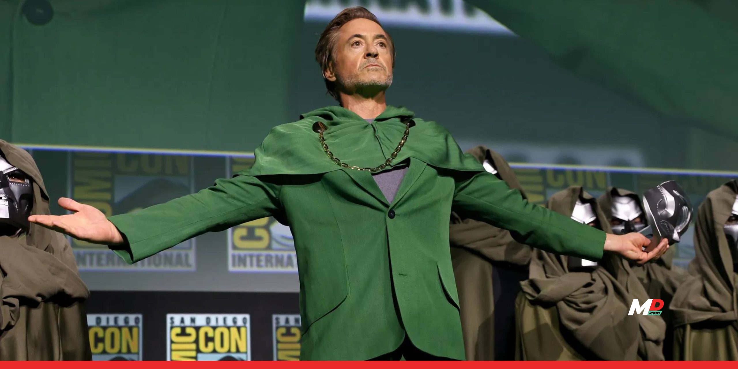 Watch: The epic moment Robert Downey Jr. was revealed as Marvel’s Dr. Doom 