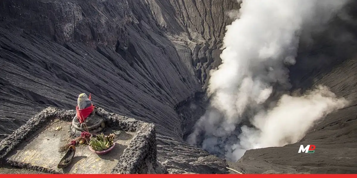 This 700-Year-Old Ganesh Idol Watches over Indonesia’s Mount Bromo Volcano