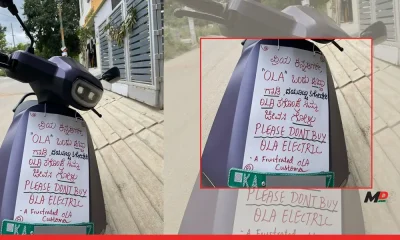 Fed up with her Ola Scooter’s Issues, Bengaluru Customer Looks to Deter Buyers with Humorous Placard