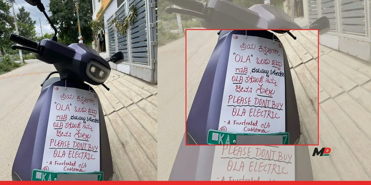 Fed up with her Ola Scooter’s Issues, Bengaluru Customer Looks to Deter Buyers with Humorous Placard